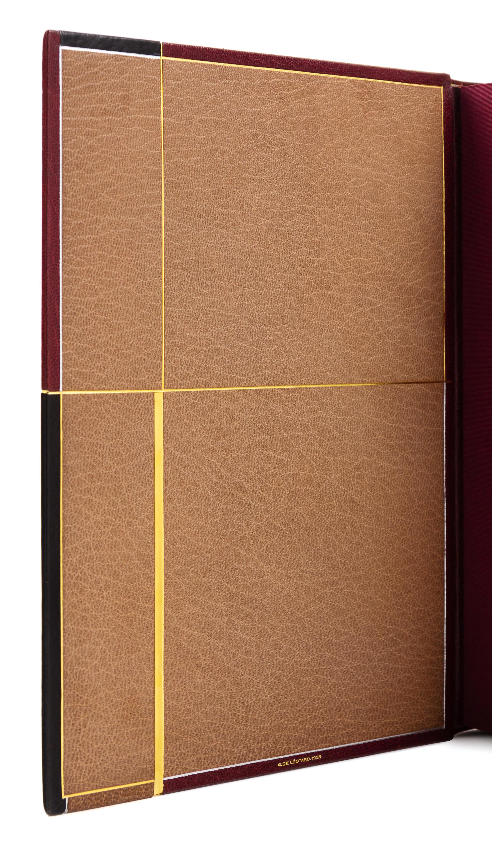 [BINDINGS]. [LÉOTARD, GENEVIÈVE - BINDER]. A group of 2 works in fine Art Deco bindings by Léotard.