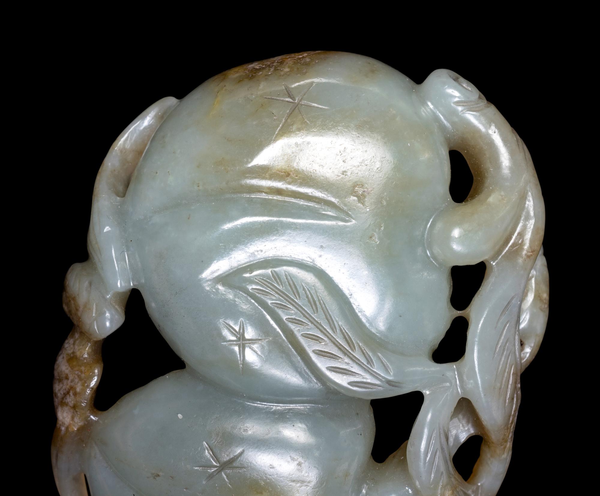 Three Chinese Celadon Jade Articles