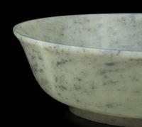 A Greyish Celadon Jade 'Lotus' Bowl