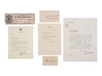 [ILLINOIS] Autographs and ephemera related to Illinois politicians and other influential figures.