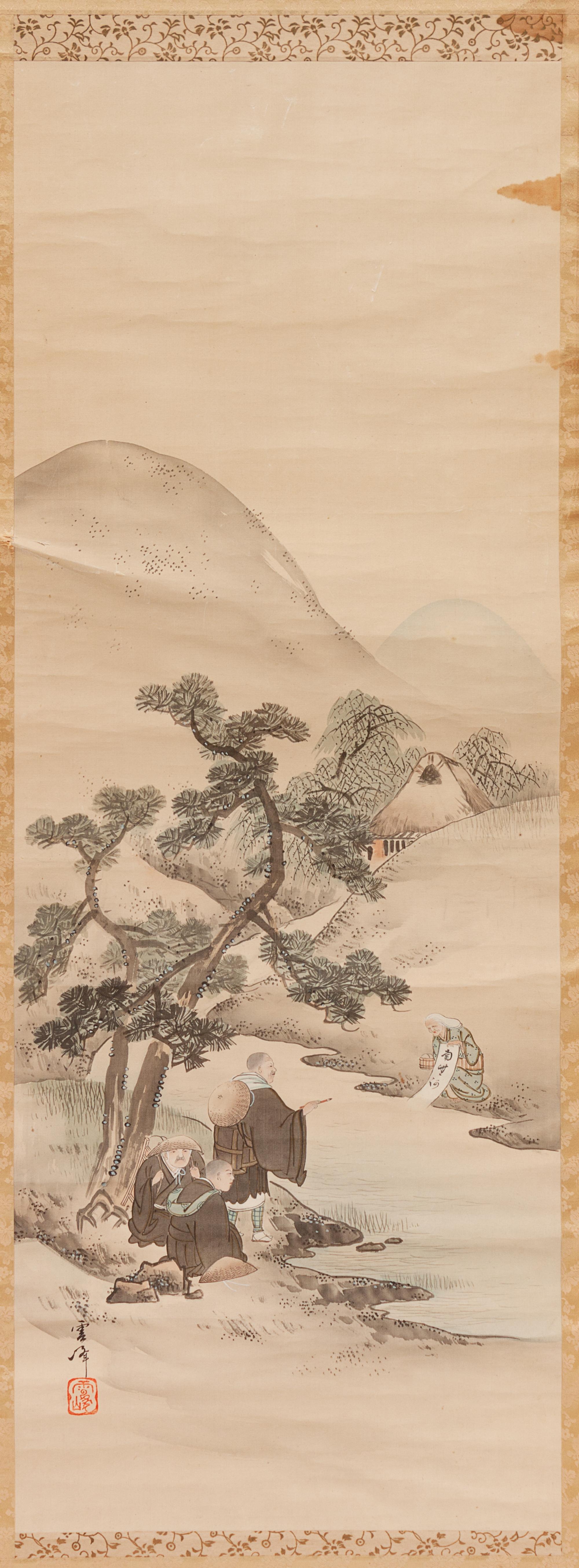 Three Chinese and Japanese Hanging Scrolls