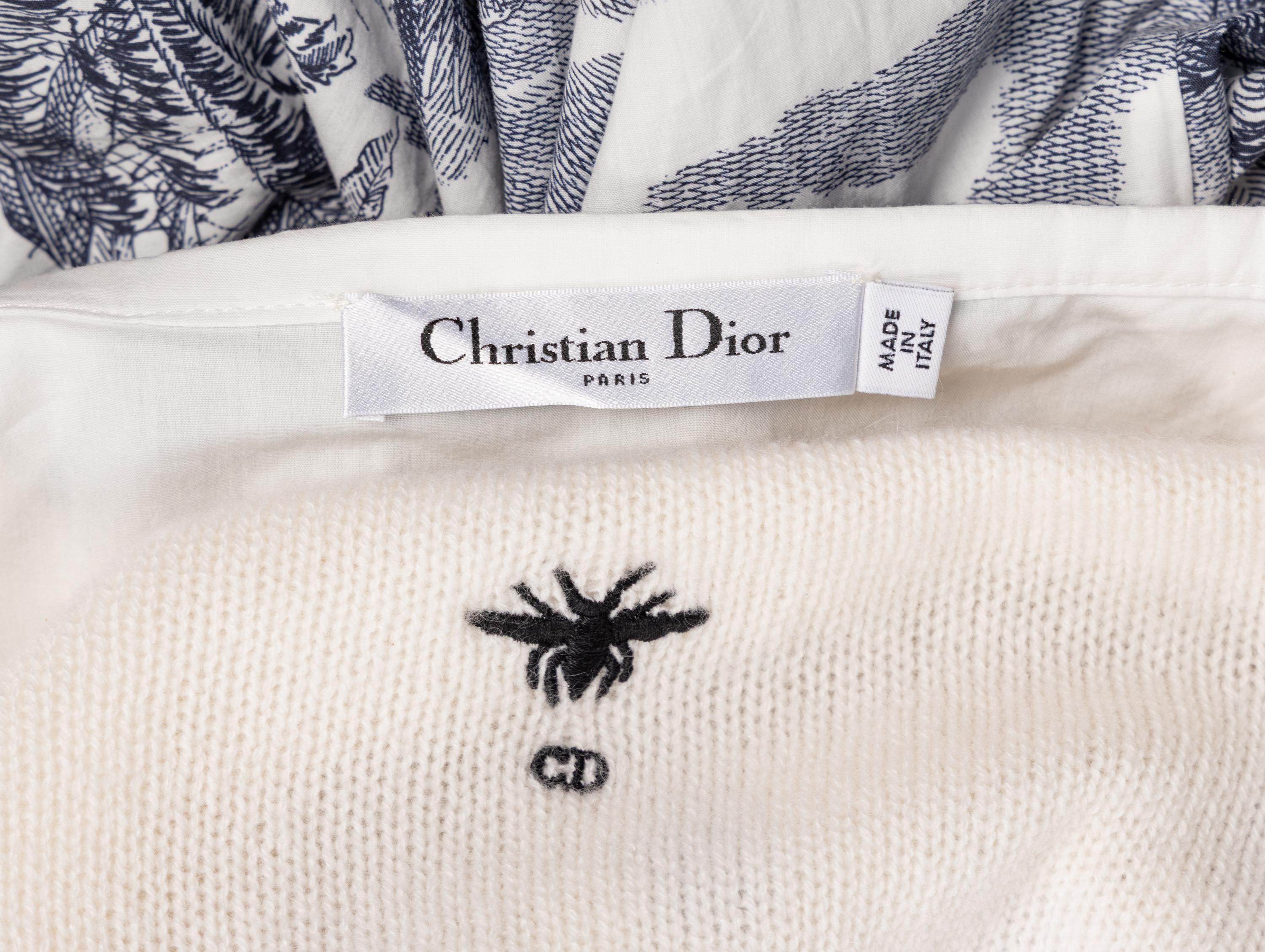 Christian Dior, Embroidered Sweater & Printed Skirt