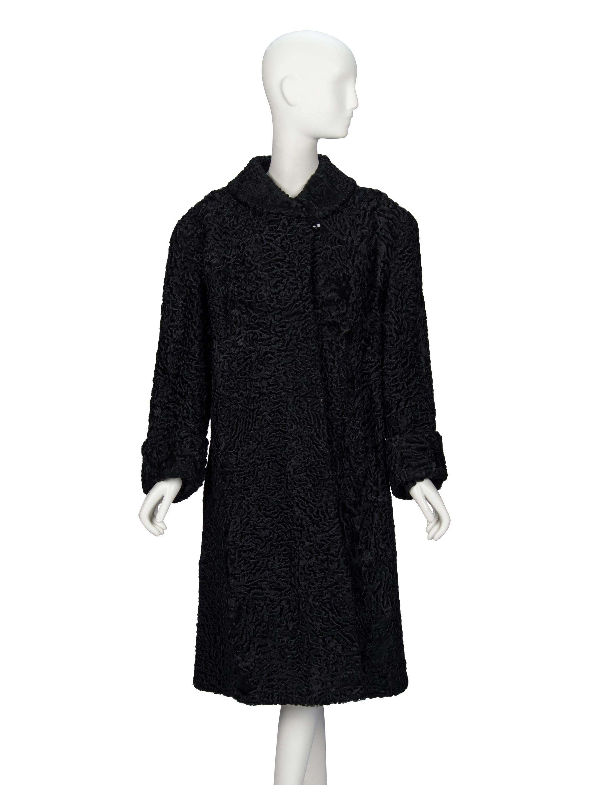 Two Fur Coats: Astrakhan and Mink