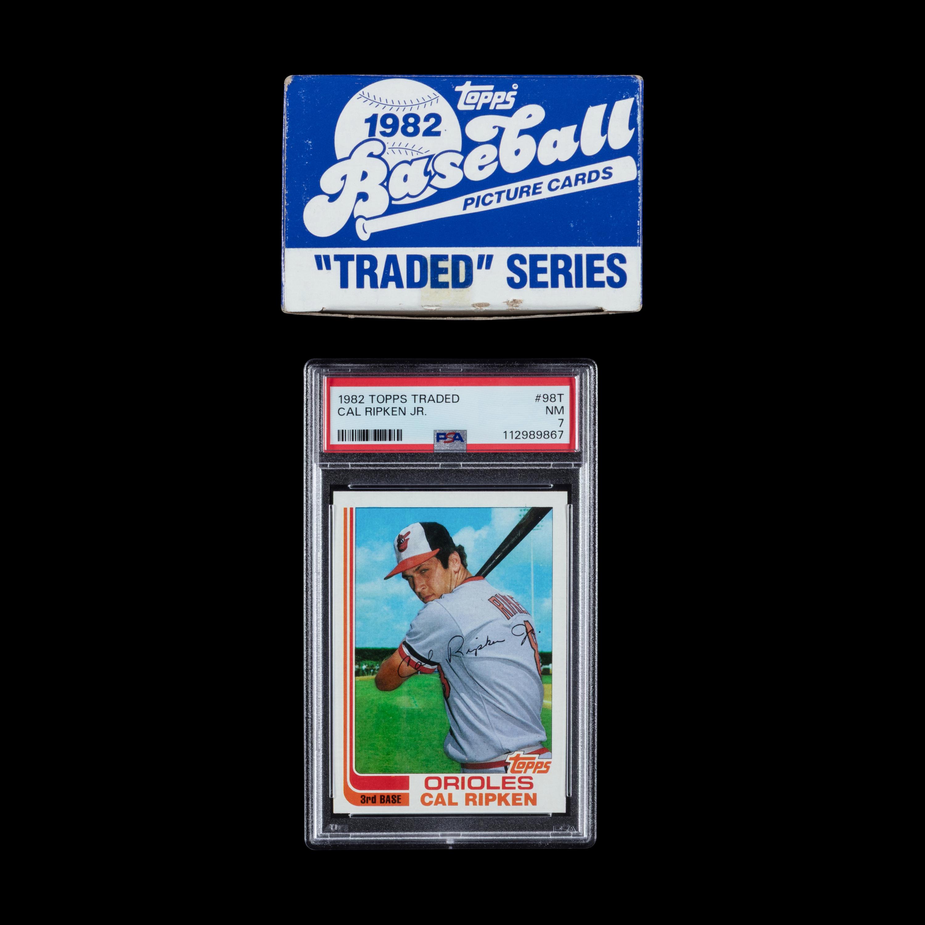 A 1982 Topps Traded Baseball Card Set With PSA 7 Cal Ripken Rookie Card No. 98T