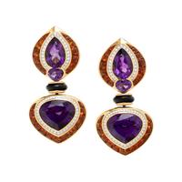 MARINA B., MULTIGEM AND DIAMOND 'ORTENSIA' EARRINGS