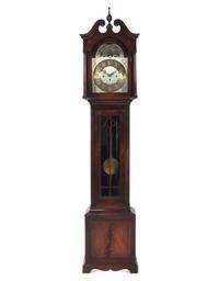 A Chippendale Style Mahogany Five-Tube Tall Case Clock