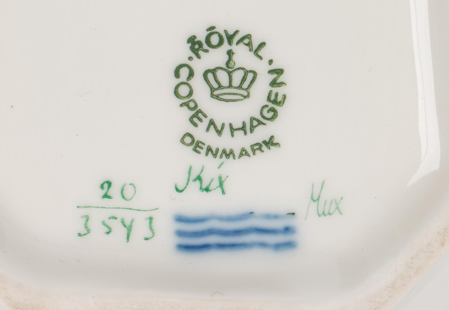 A Royal Copenhagen Flora Danica Porcelain Coffee Service