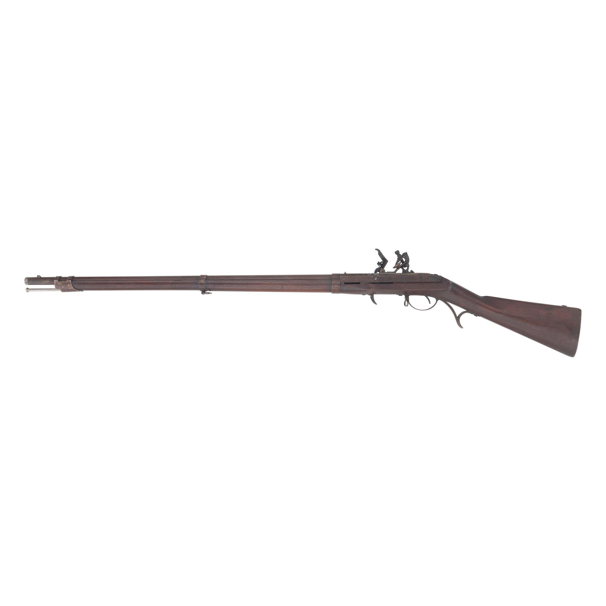 1837 Dated US Model 1819 2nd Production Type Hall Flintlock Rifle Rifle