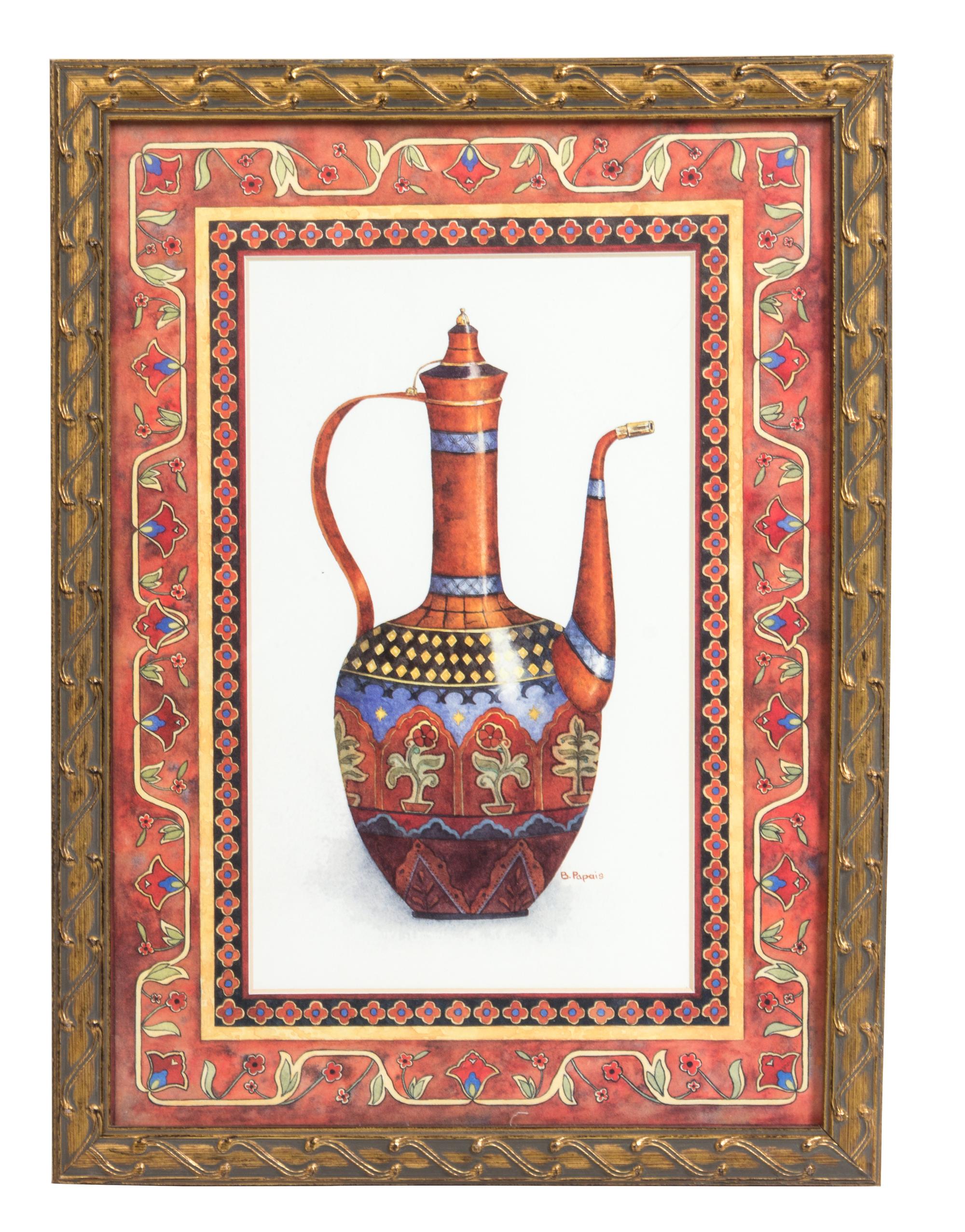 Bambi Papais, (American, 20th Century), Tea in Morocco (two works)