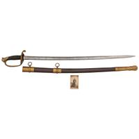 Model 1850 Food Officer's Sword Inscribed to E. F. Richardson Retailed by Palmers & Bachelders with CDV