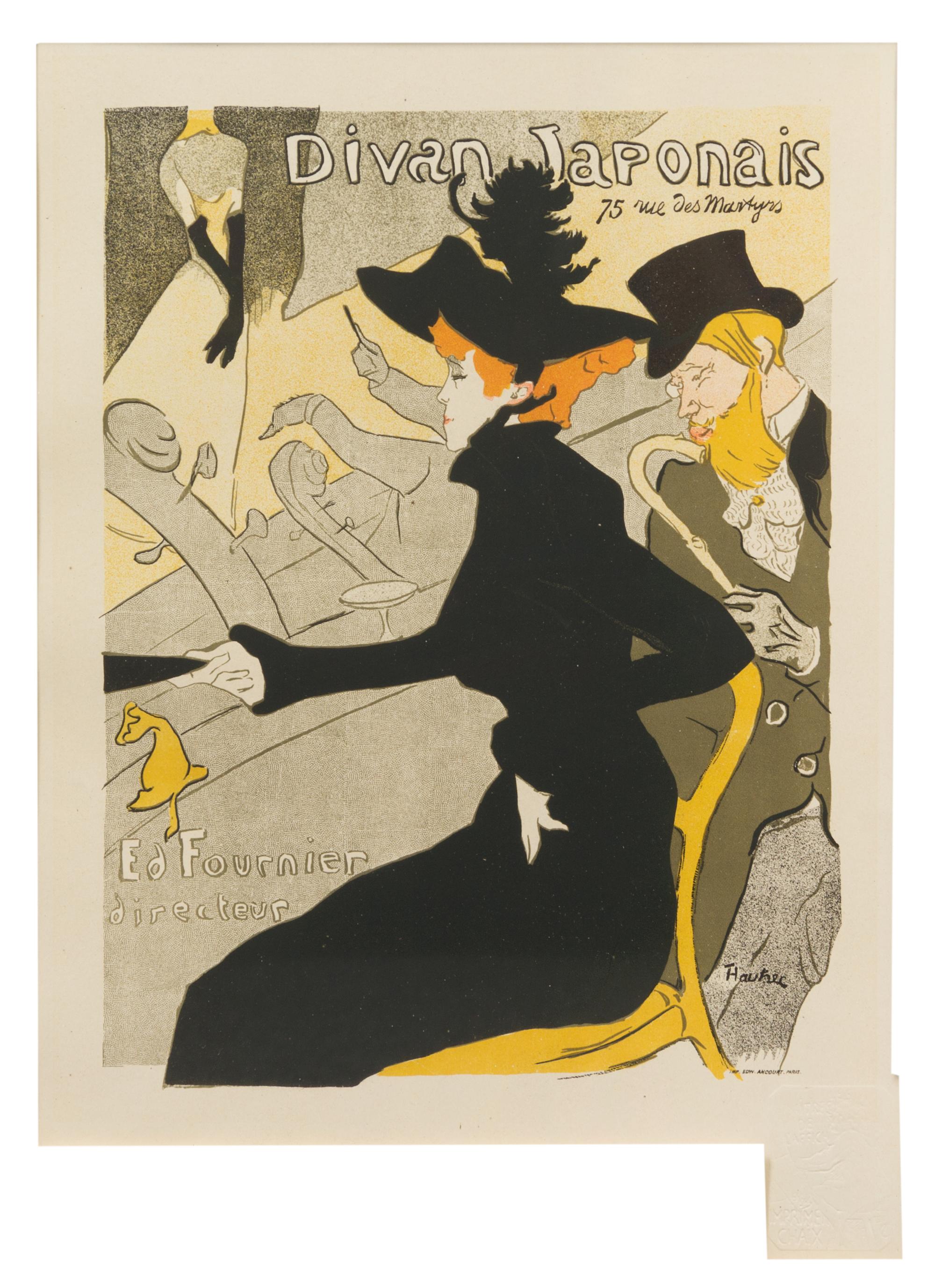 Henri de Toulouse-Lautrec, (French, 1864-1901), Divan Japonais (plate 2 from Les maitres de l'affiche)