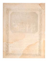 [HARRISON, William Henry]. Folk art memorials to William Henry Harrison, comprising: