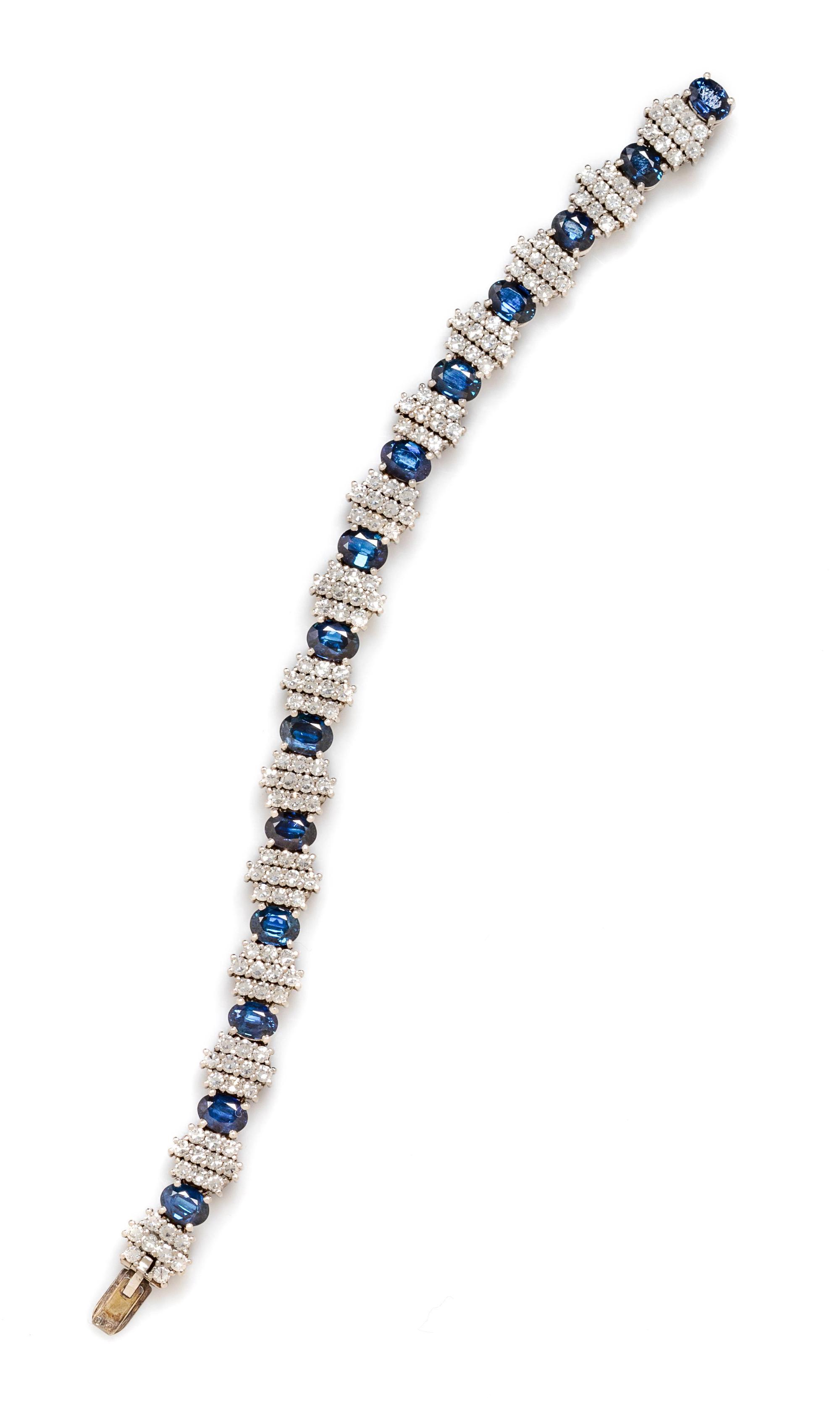 Sapphire and Diamond Bracelet