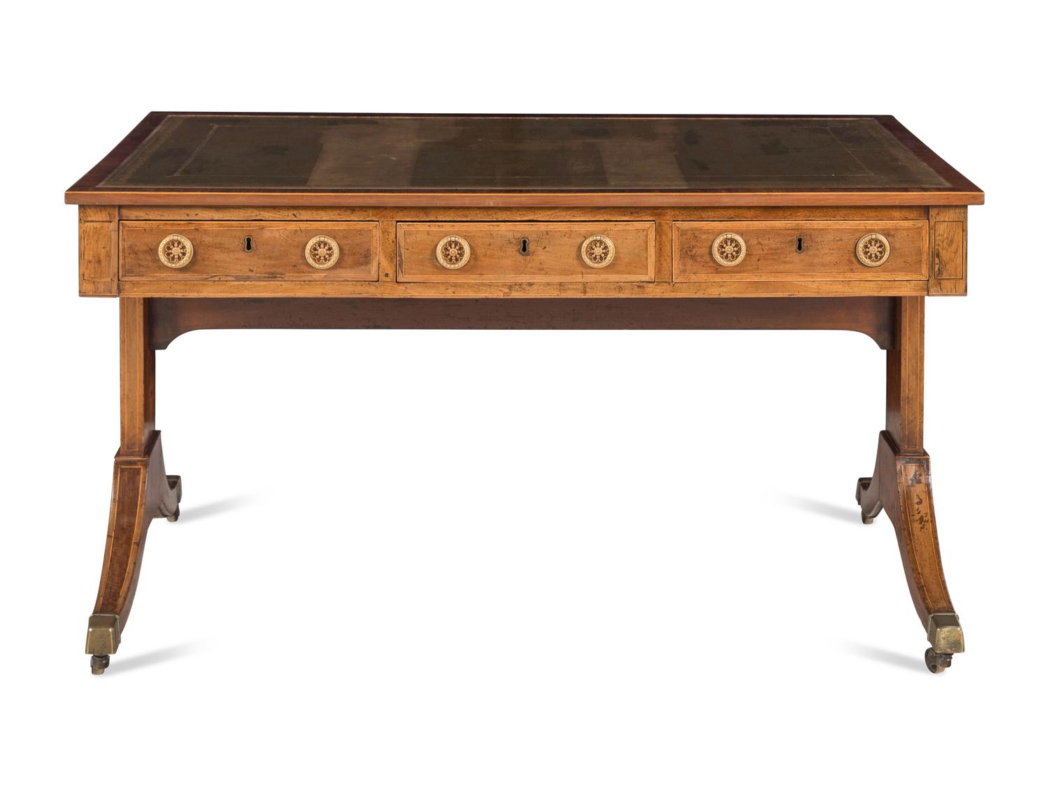 A Regency Mahogany Library Table