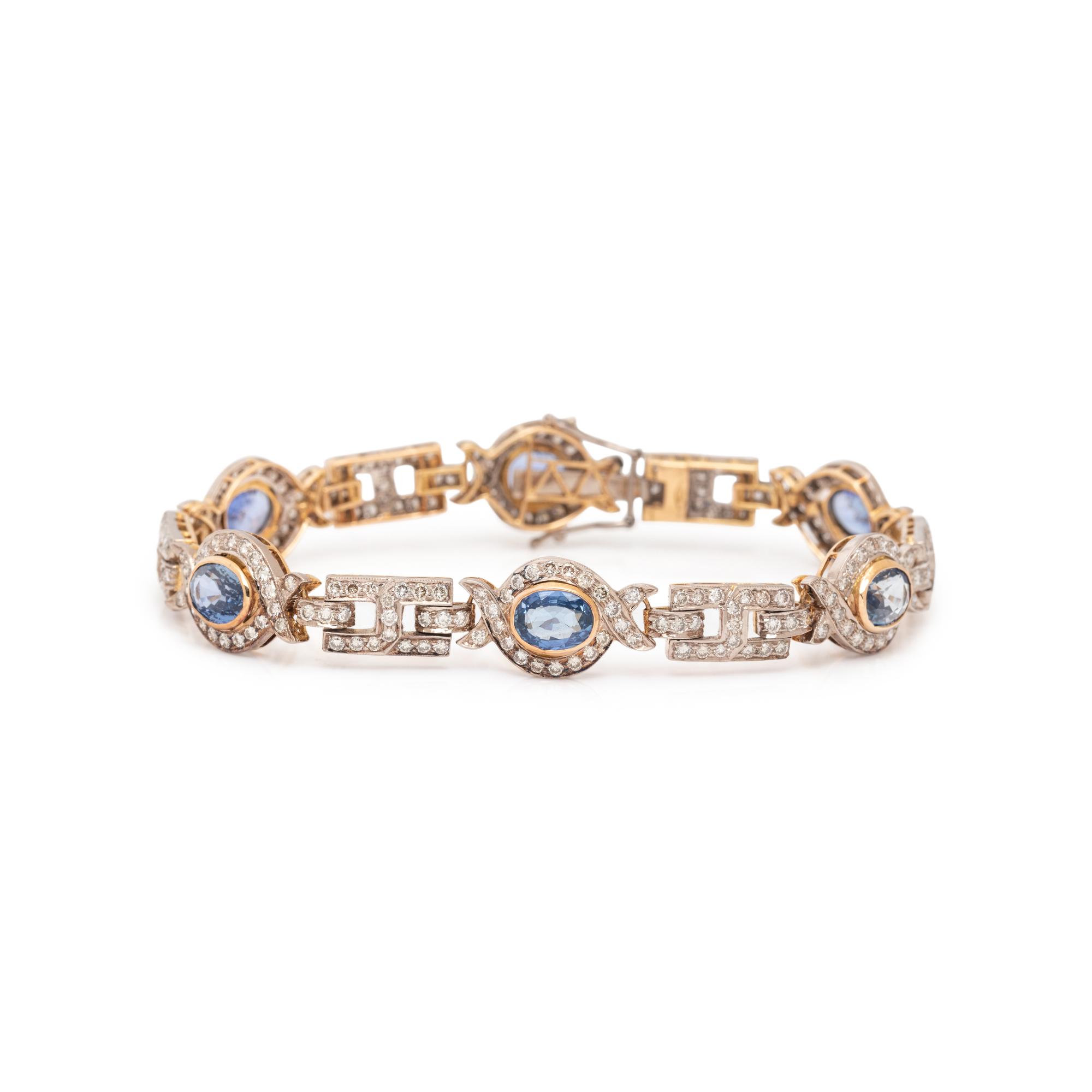 SAPPHIRE AND DIAMOND BRACELET