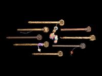 Eight Japanese 'Seal' Portable Writing Sets, Yatate