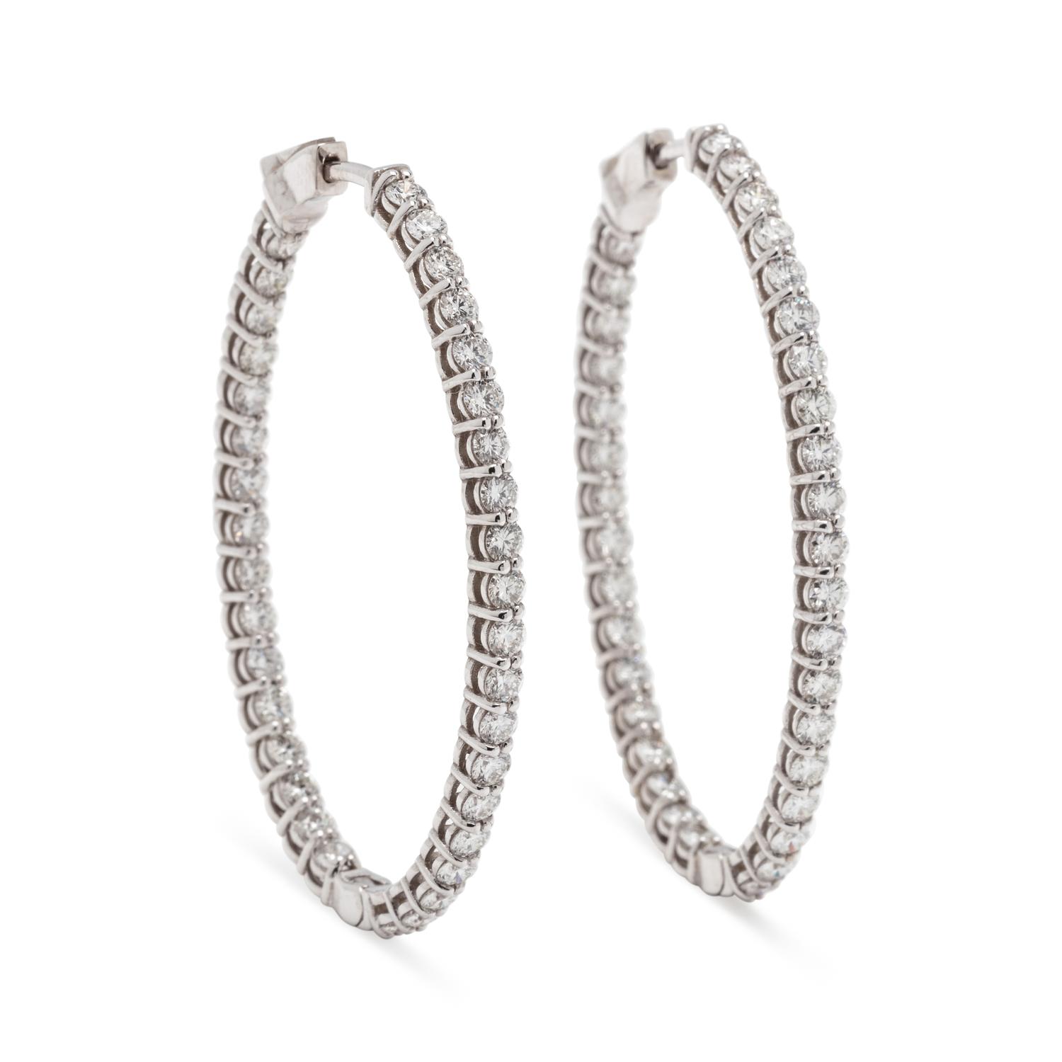 DIAMOND HOOP EARRINGS