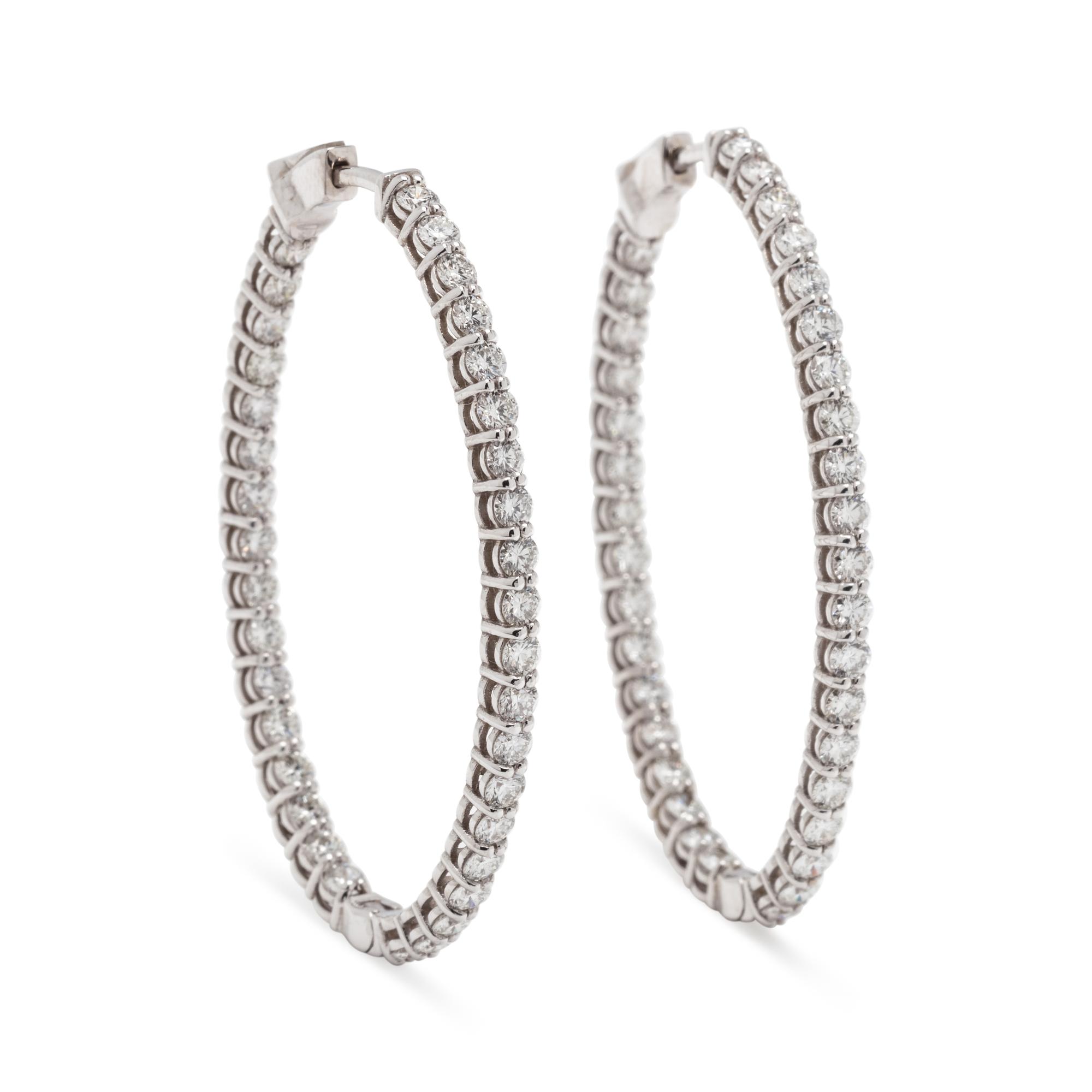 DIAMOND HOOP EARRINGS