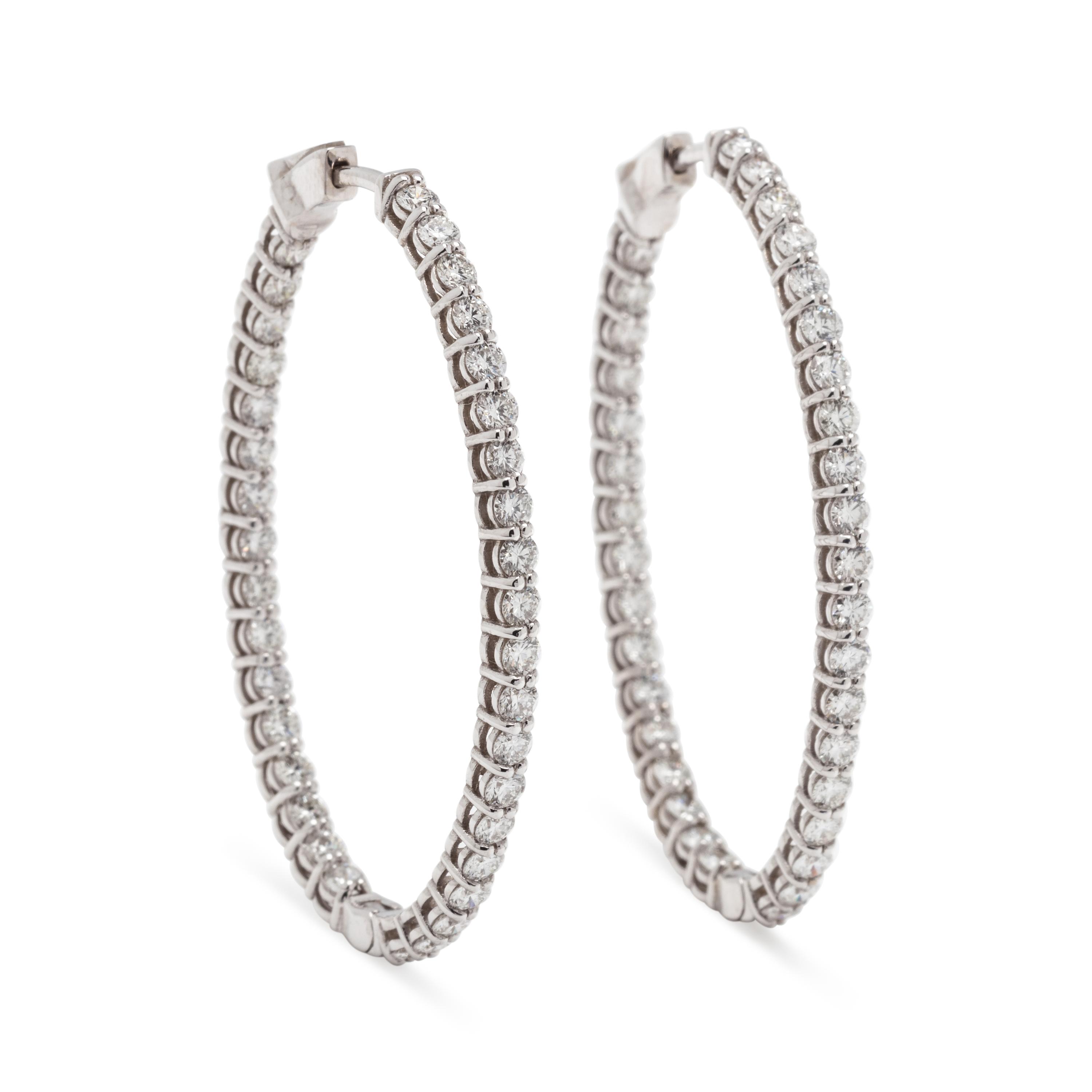 DIAMOND HOOP EARRINGS