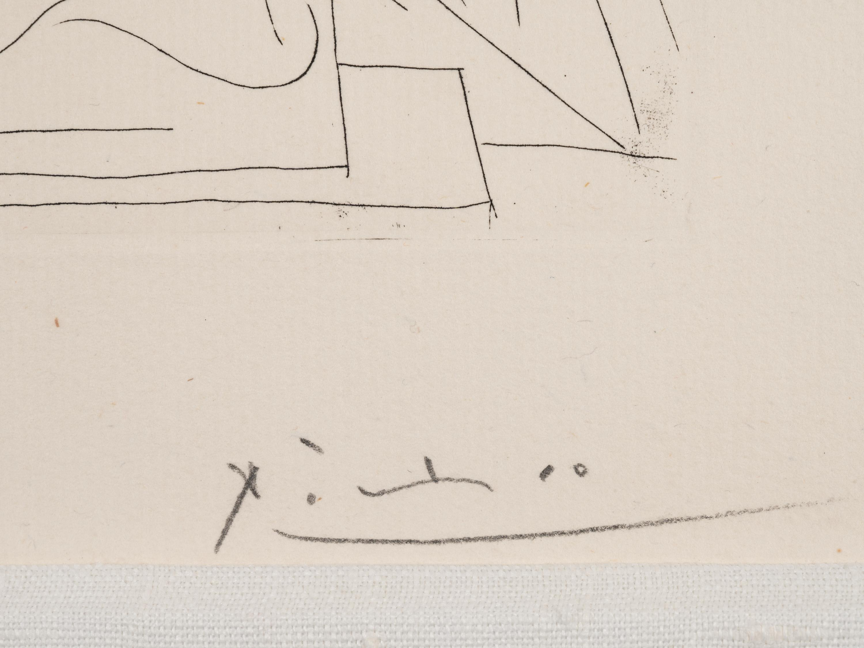 Le Repos du Sculpteur devant un Centaure et une Femme (from La Suite Vollard )