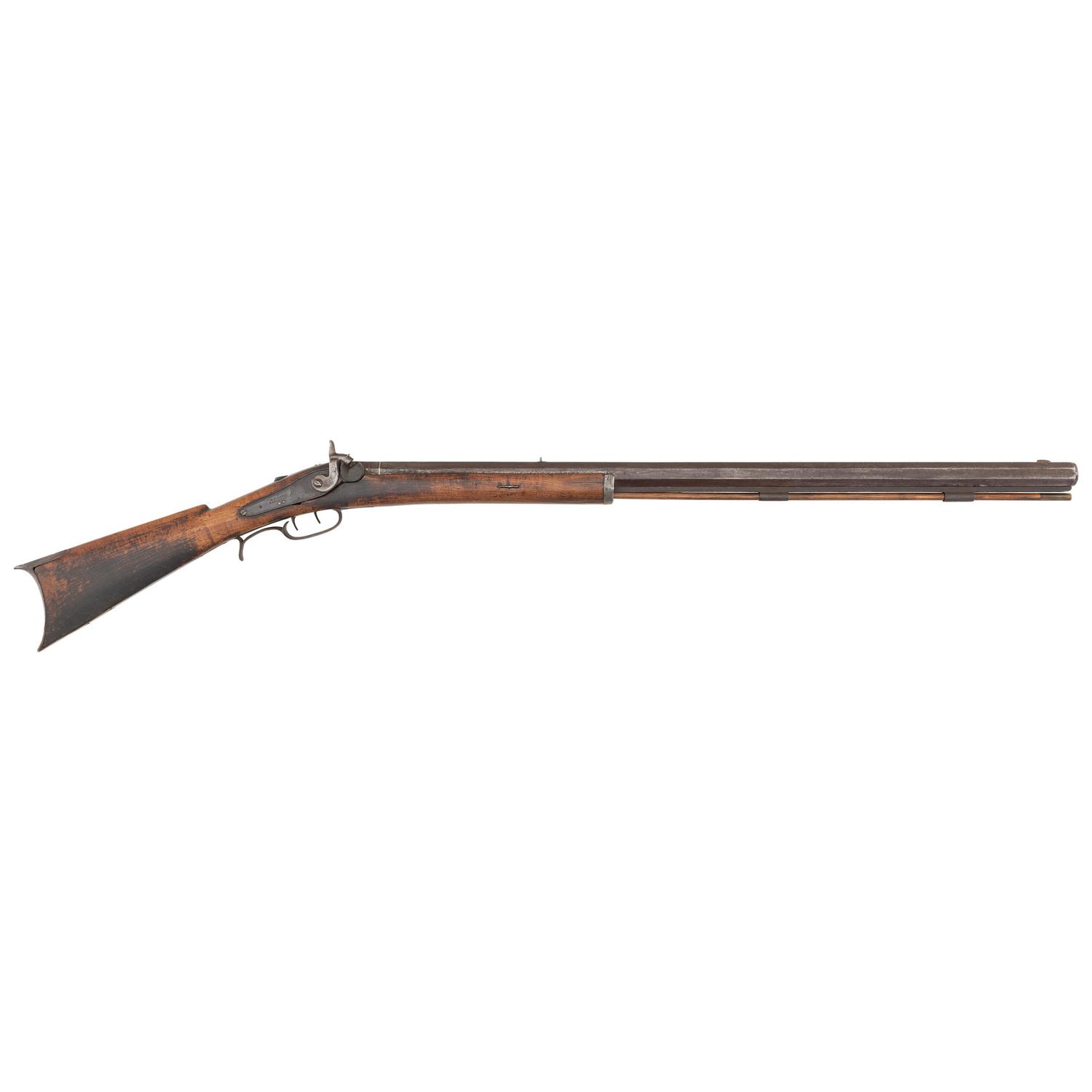 C. Curry Retailer Marked Leman Heavy Barrel Percussion Rifle