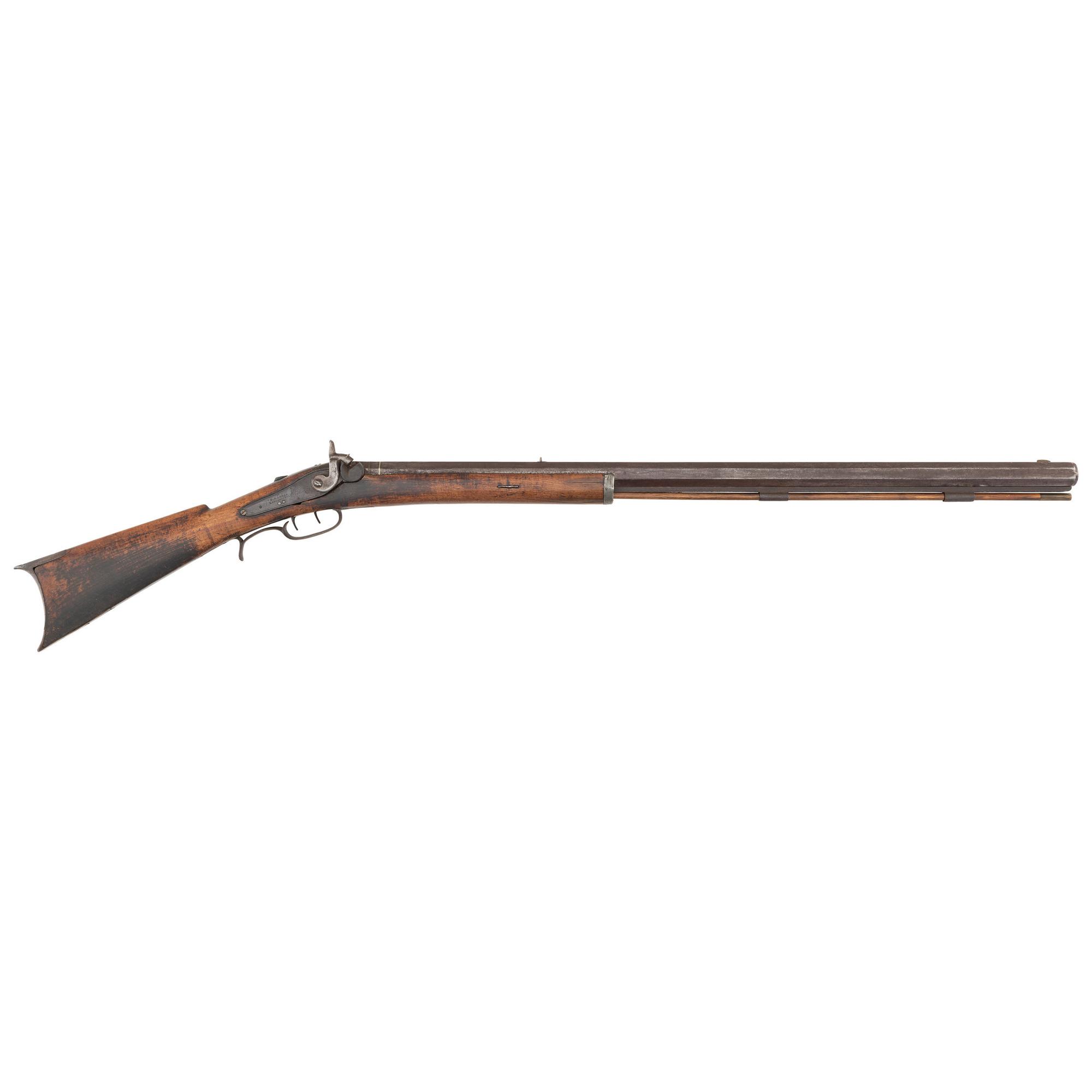 C. Curry Retailer Marked Leman Heavy Barrel Percussion Rifle
