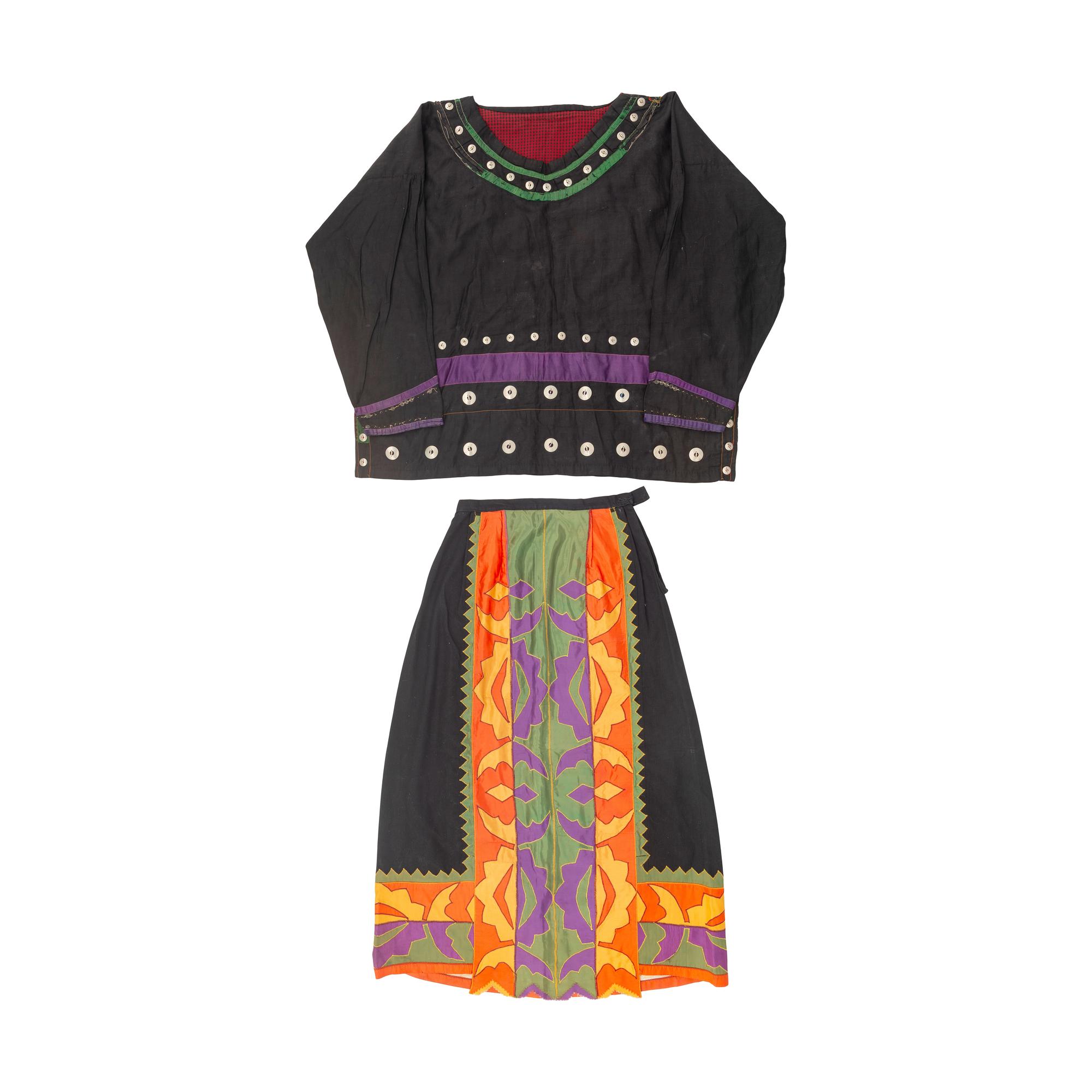 Osage Ribbonwork Shirt with Skirt