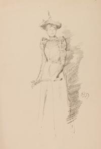 James Abbott McNeill Whistler, (American, 1834-1903), Les gants de suede, 1890