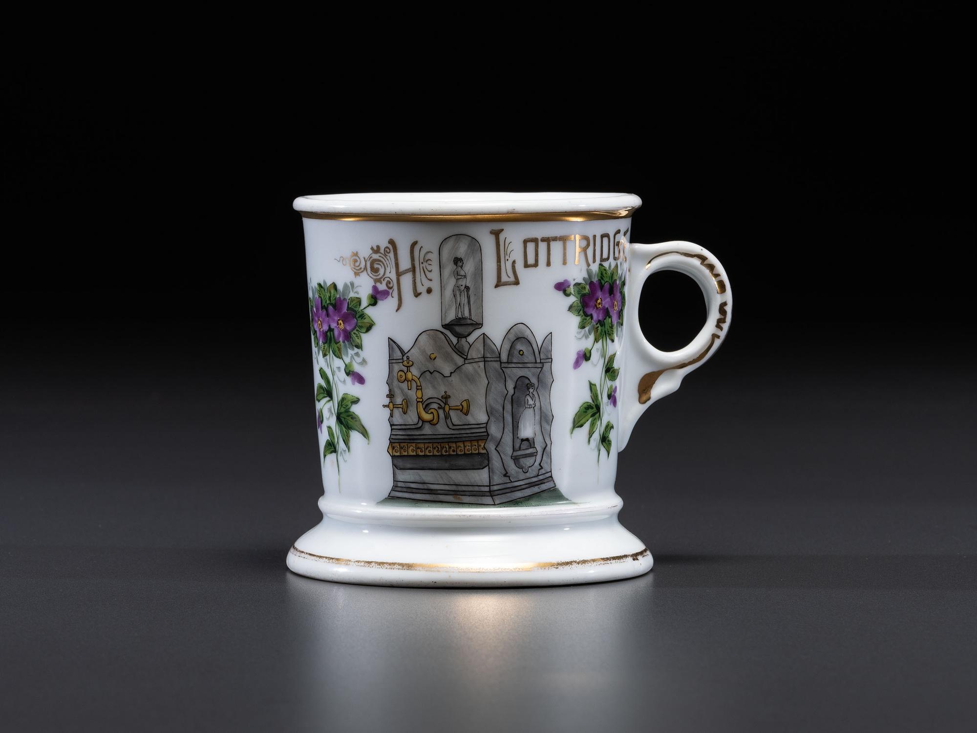 A Porcelain Occupational Shaving Mug
