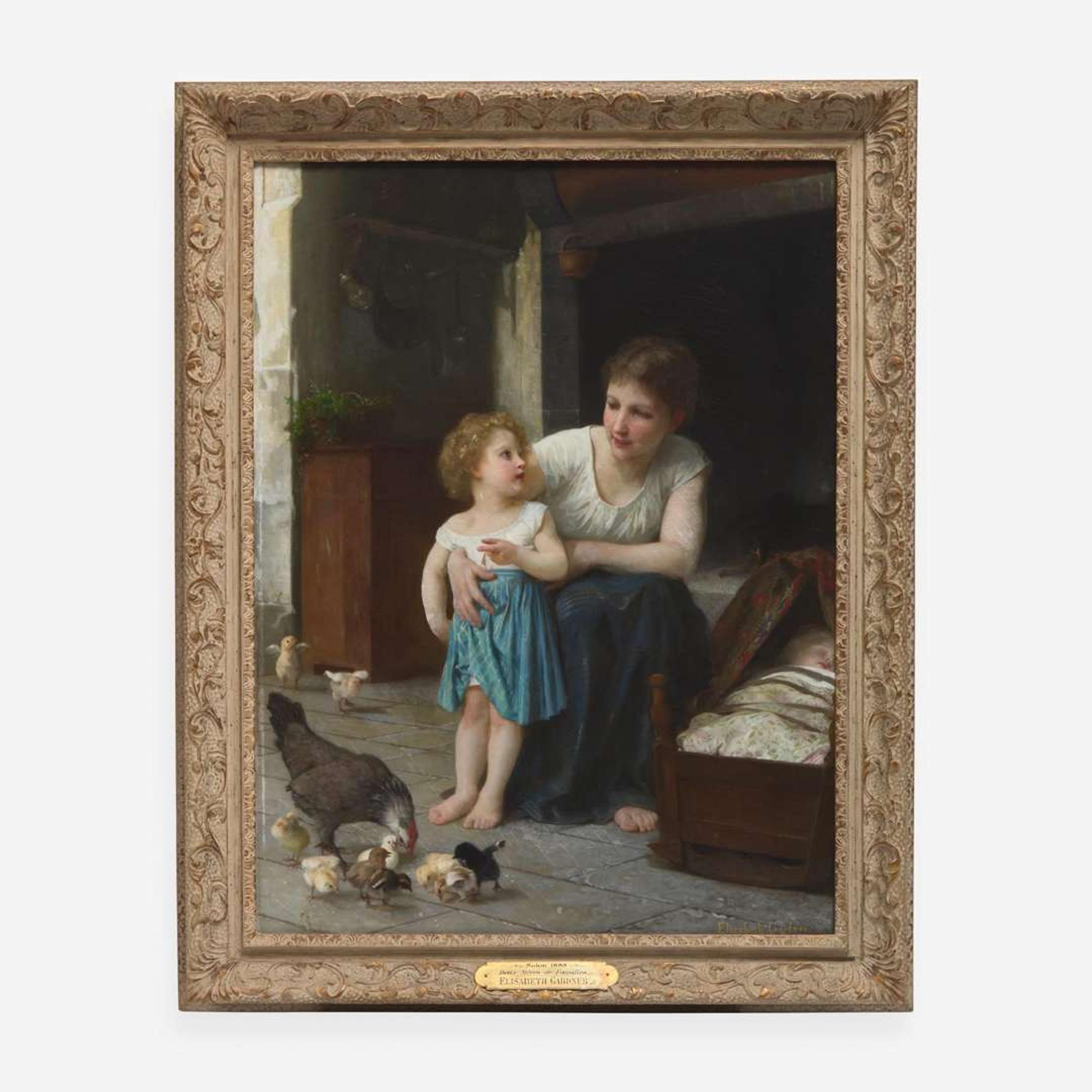 Elizabeth Jane Gardner Bouguereau (American, 1837–1922) Deux Mères de Famille