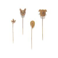 ANTIQUE, COLLECTION OF ENAMEL STICK PINS