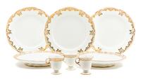A Sevres Style Porcelain Dessert Service Diameter of dinner plate 9 5/8 inches. — 19TH/20TH CENTURY