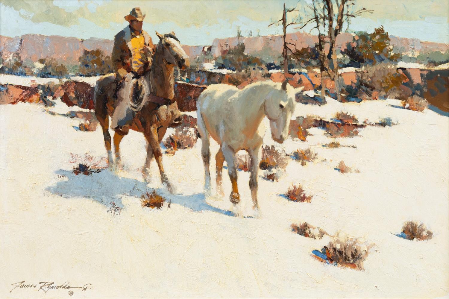 White Horse, Winter Sun