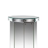 A Pair of Venetian Mirrored Glass Octagonal Pedestals