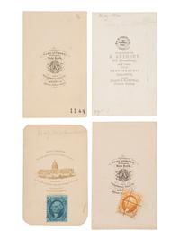 [CIVIL WAR]. 9 CDVs ft. members of Lincoln's cabinet & other politicians, incl. CHASE, WELLS, etc.