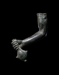 A Hellenistic or Roman Bronze Right Arm of Hermes