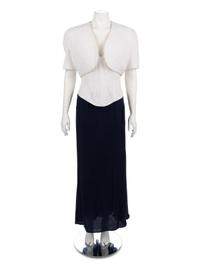 Two Evening Dresses, 1980-90s: Jacques Fath & Oscar de la Renta