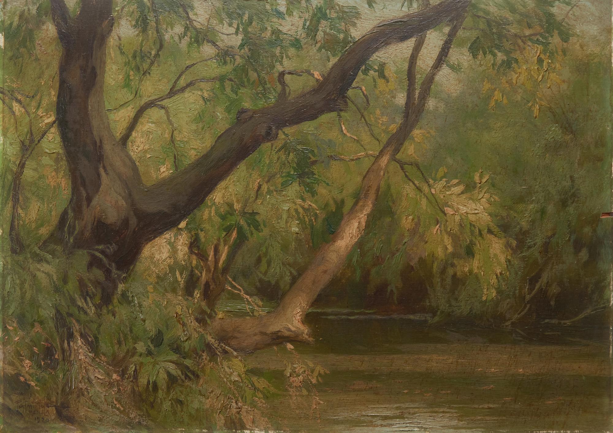 Fernando Amorsolo 阿莫索羅 (Filipino, 1892-1972) — Philippine Landscape , 1920