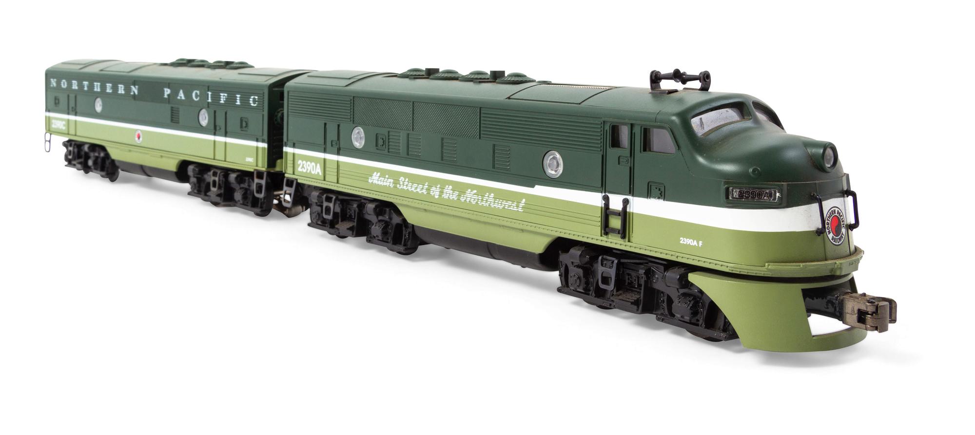 A Polychrome HO-Gauge Northern Pacific: Main Street of the North West Two-Car Diesel Locomotive