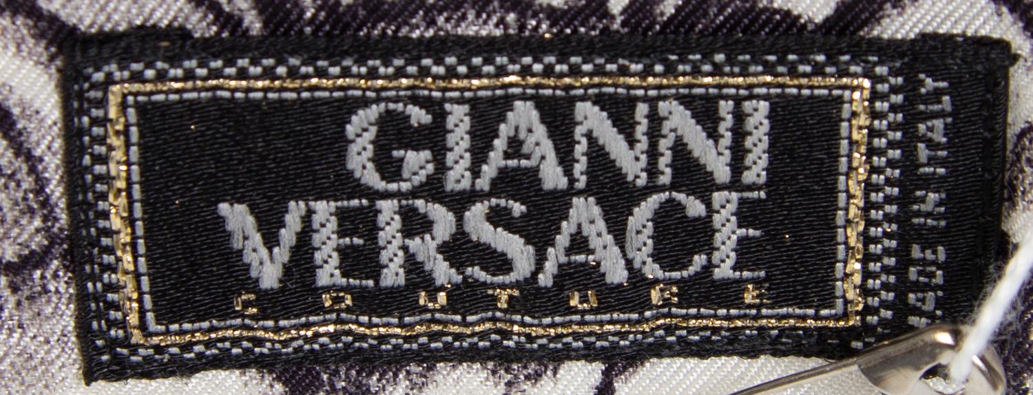 A Gianni Versace Silk Print Shirt, Size 44.