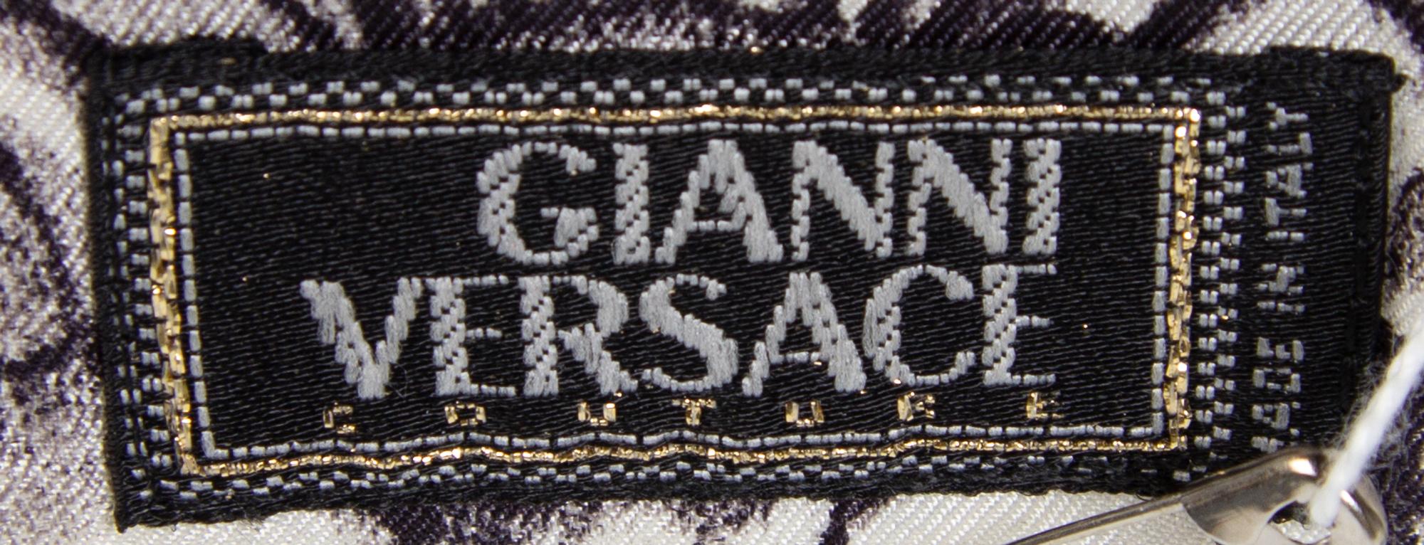A Gianni Versace Silk Print Shirt, Size 44.