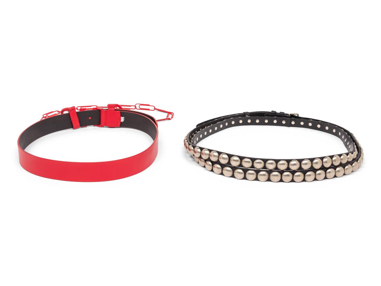 ANN DEMEULEMEESTER & OFF-WHITE, TWO DESIGNER BELTS