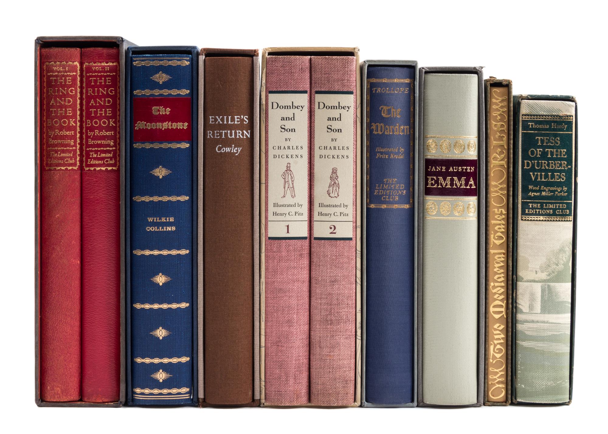 (LIMITED EDITIONS CLUB) A group of 21 books, mainly British literature.