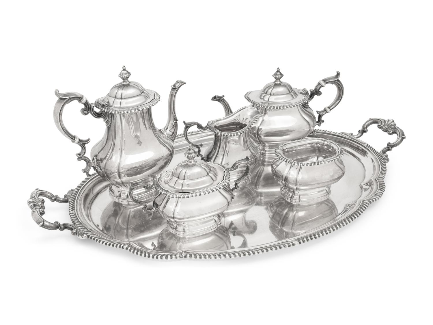 An American Silver Six-Piece Tea and Coffee Service