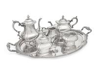 An American Silver Six-Piece Tea and Coffee Service