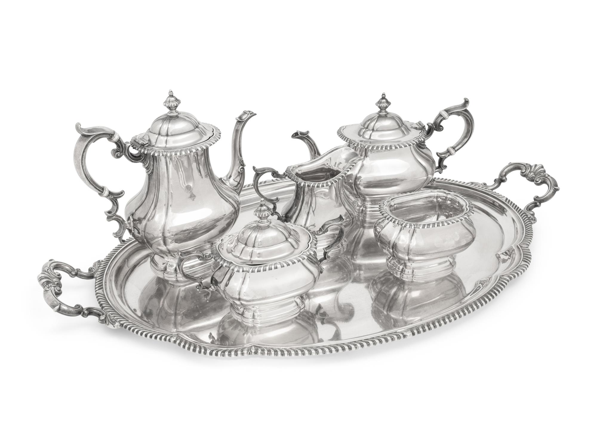 An American Silver Six-Piece Tea and Coffee Service