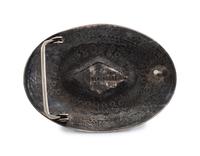 Silver and Turquoise Belt Buckle
