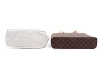 Two Designer Tote Bags: One Louis Vuitton, One Goyard