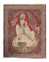 A Tabriz Pictorial Wool Rug
