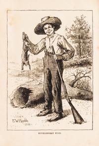 (CLEMENS, SAMUEL) TWAIN, MARK. The Adventures of Huckleberry Finn. Boston, 1885. First US edition, early issue.